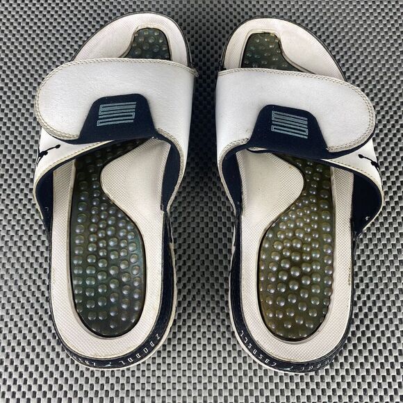 Jordan Hydro Emerald Slide Sandals Flip Flops Mens Size 9 White Open Toe main image 4